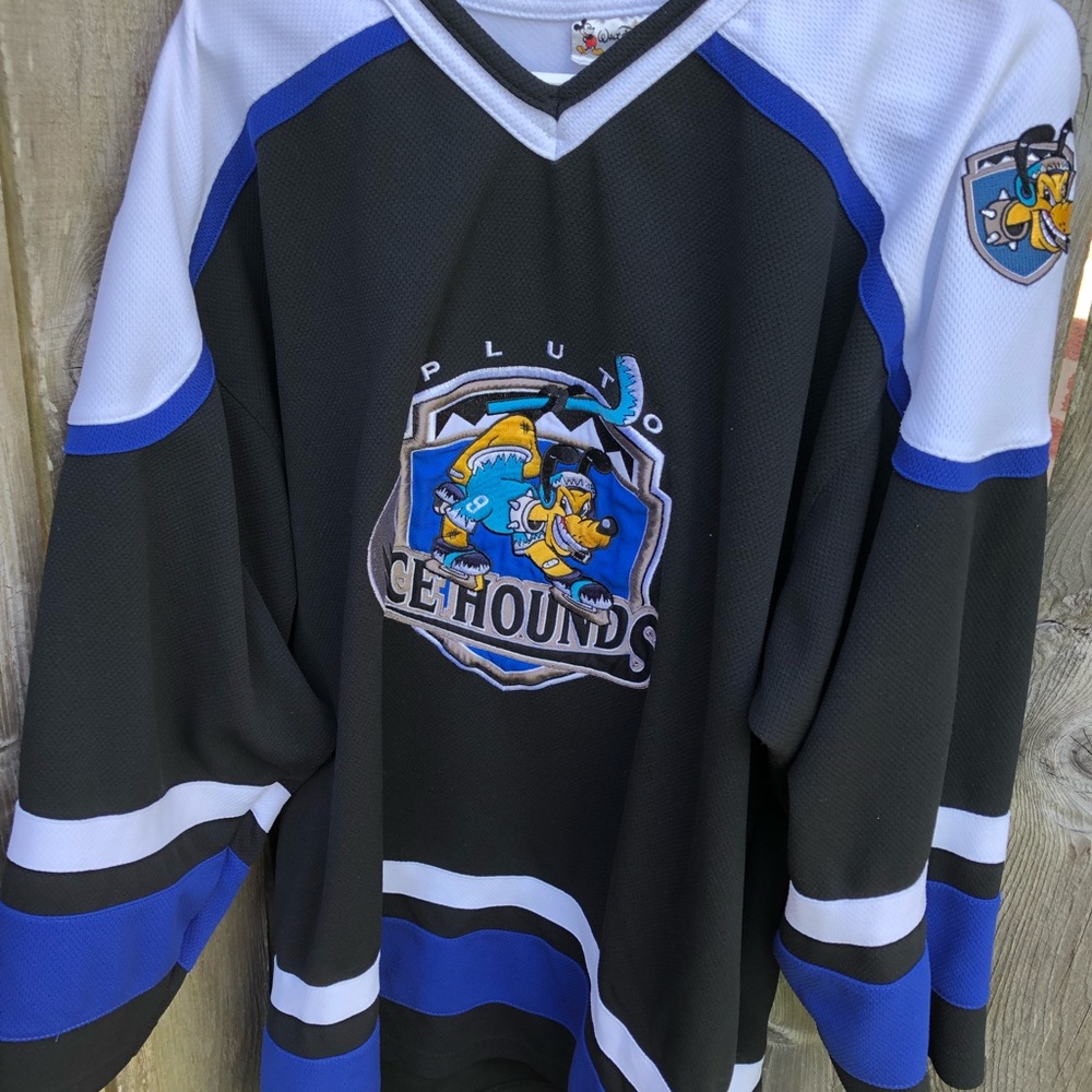 vintage disney ice hounds hockey jersey